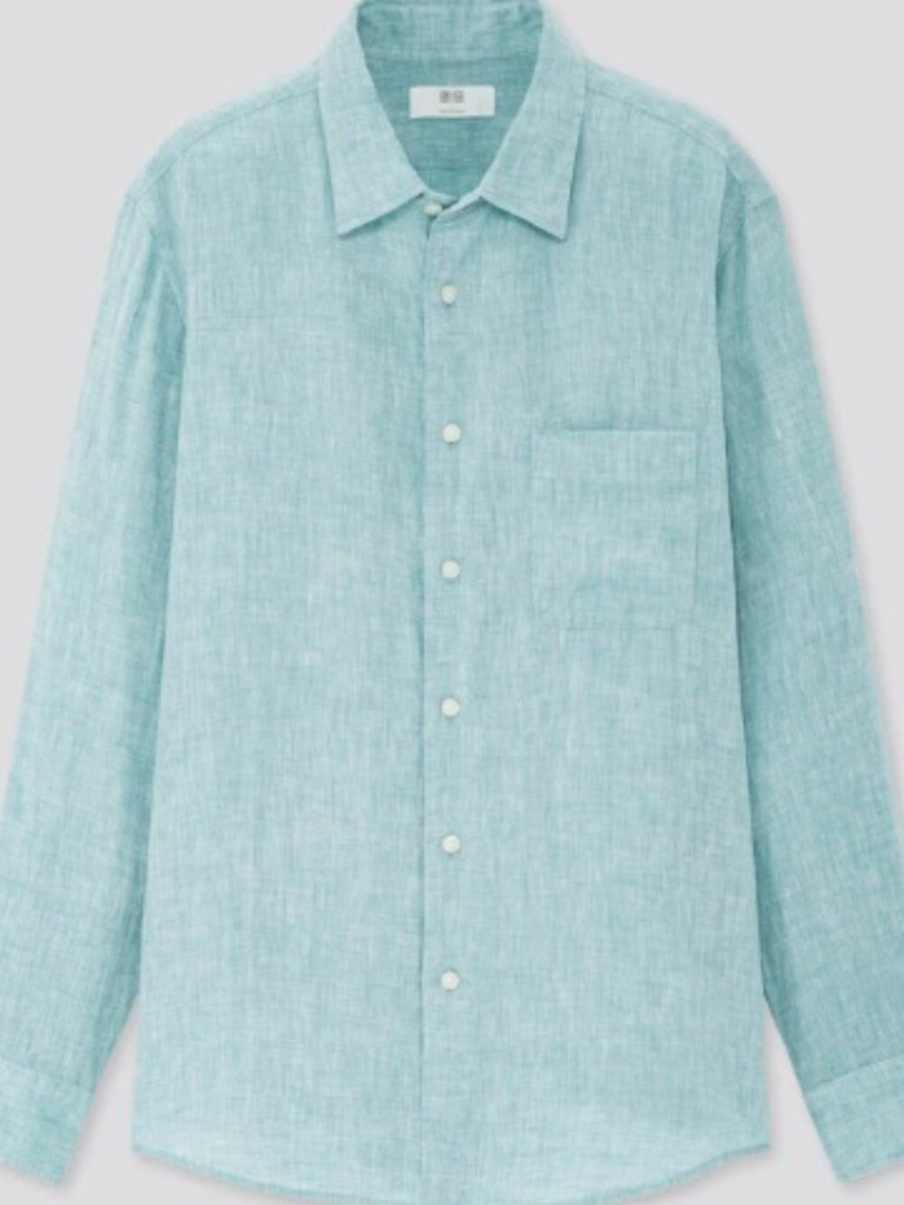 Uniqlo 100% Premium Linen Button-Down Linen Shirt L